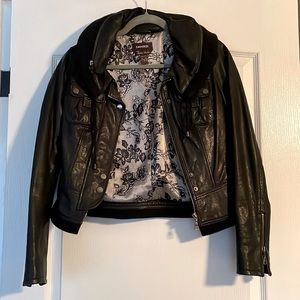 Danier Black Leather Jacket